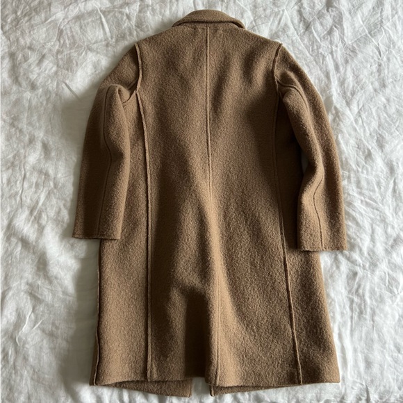 J. Crew Women’s Unlined Wool Topcoat in Tan size 0P - Picture 4 of 4